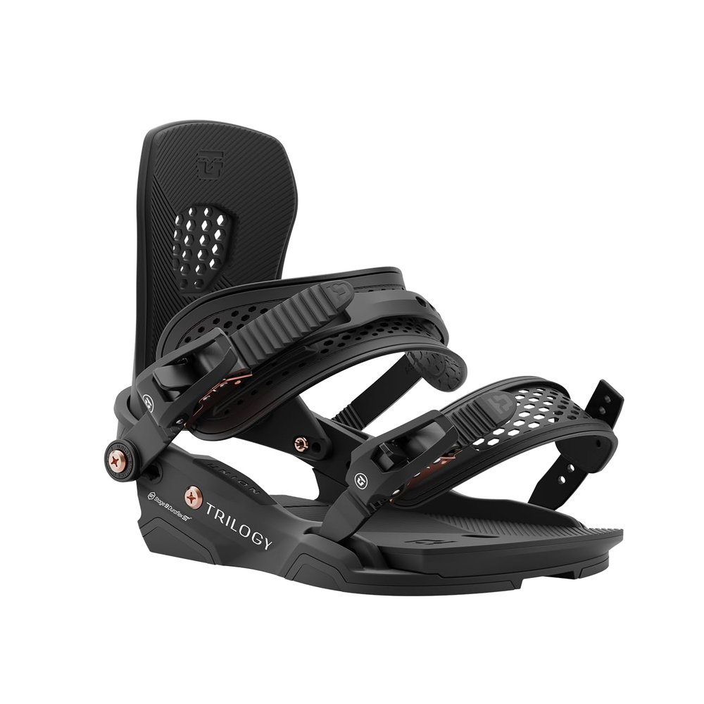 Union Trilogy Women's Snowboard Bindings, Black 25, Small