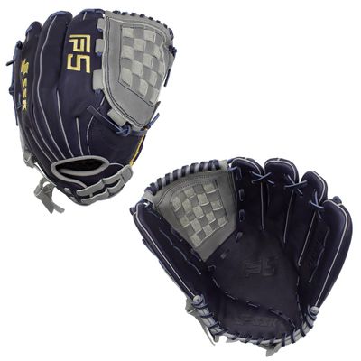 SSK FP5 Fastpitch Softball Glove Infield - Outfield - Pitcher 11.5-11.75-12-12.25-12.5-12.75-13 Right & Left Hand Throw (Navy/Grey-Basket Web, 12.5" - Right Hand Throw)