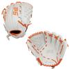 SSK FP5 Fastpitch Softball Glove  Infield - Outfield - Pitcher  11.5-11.75-12-12.25-12.5-12.75-13 Right & Left Hand Throw (White/Orange - Basket Web, 12.25" - Right Hand Throw) view 1