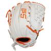 SSK FP5 Fastpitch Softball Glove  Infield - Outfield - Pitcher  11.5-11.75-12-12.25-12.5-12.75-13 Right & Left Hand Throw (White/Orange - Basket Web, 12.25" - Right Hand Throw) view 4