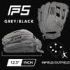 SSK FP5 Fastpitch Softball Glove  Infield - Outfield - Pitcher  11.5-11.75-12-12.25-12.5-12.75-13 Right & Left Hand Throw (Grey - H Web, 12.5" - Right Hand Throw) view 2