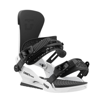 Union Cadet Pro Kids Snowboard Bindings, White 25, Medium