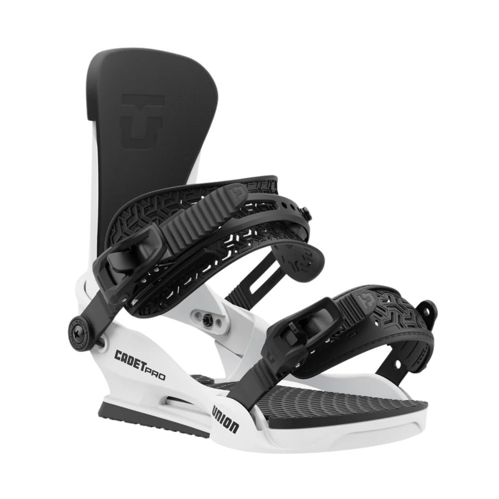 Union Cadet Pro Kids Snowboard Bindings, White 25, Medium