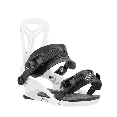 Union Rosa Women's Snowboard Bindings, White, Medium