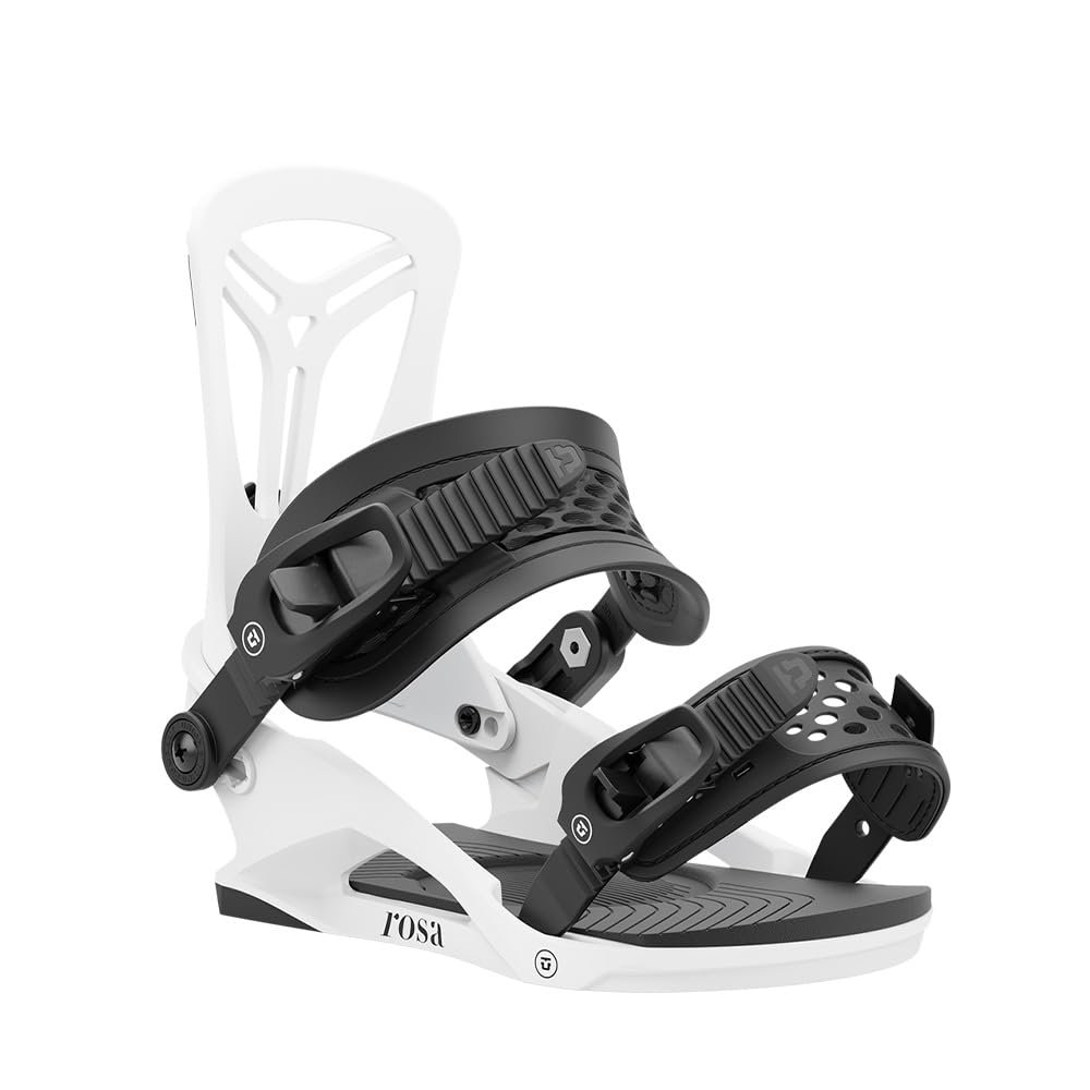 Union Rosa Women's Snowboard Bindings, White, Medium