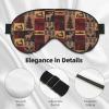 Bear Deer Fish Eye Mask, Blackout Eye Mask unisex,Sleep Eye Covers with Adjustable Straps, Travel Eye Mask view 2