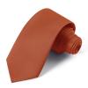 UETLRO Burnt Orange Ties Ties For Men Solid Pure Color Formal Neckties 3.15" (8CM) Men's Tie Gift Box view 1