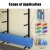 Oracra Yoga Mat Holder Metal Yoga Mat Rack Holder White/Gold/Black, 155cm Wall Mounted Exercise Mats Storage Shelf, Multi-Layer Gym Yoga Studio School Organizer Racks(Black) view 4