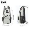 DTGN Convertible Sling Bag Crossbody Backpack - 7"x13" (LXH) Good for Women Men Hiking Travel Cycling - Shoulder Bag Casual Packs with Headphone Jack - White view 2