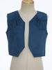 Moggemol Kids Cowboys Cowgirls Wild West Cosplay Fancy Dress-up Waistcoat Suede Tassel Vest Outwear Jacket Navy Blue A 4 Years view 3