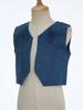 Moggemol Kids Cowboys Cowgirls Wild West Cosplay Fancy Dress-up Waistcoat Suede Tassel Vest Outwear Jacket Navy Blue A 4 Years view 4