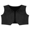 Nikiikoo Kids Boys Western Cowboy Vest Suede Tassel Jacket Outerwear Top Halloween Party Fancy Outfits Black A 8 Years view 1