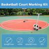 aromaoveite Court Marking Kit-W/Drawing Circle tool/4 Tapes | Basketball Court Line Tape Machine Paint Tape Applicator for Floor Markings Tiles Concrete Asphalt-Draw The Iines and Circles You Want,B view 3