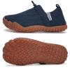 WateLves Kids Barefoot Water Shoes Boys Girls Breathable Wide Toe Slip On Beach Walking Shoes Toddler Swim Shoes Little Big Kid Minimalist Sneakers(Blue,24) view 3