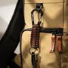 REHTAEL Carabiner Key Chain for Men/Women, Military Braided Paracord Keychain w/Hook Clip D Ring, Heavy Duty Parachute Key Lanyard for Keys/Backpack, Camping/Hiking 2Pcs (Brown Camo * 2) view 3