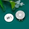 6 Year Iron Anniversay Steel Gifts for Him Her Iron Gifts for 6th Anniversary Golf Accessories for Men Husband Gift from Wife Wed Anniversary Steel Gift for Couple Valentine Golf Ball Marker Hat Clip view 3