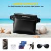 Blueshyhall Waterproof Phone Pouch Screen Touchable Dry Bag, Waterproof Fanny Pack with Adjustable Belt for Beach Vacation Kayak Cruise Accessories (3 Phone Case + 3 Waist Bag) view 3