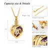 AIWENXI Heart Shape Cremation Jewelry for Ashes Dolphin Ashes Necklaces for Men Women Stainless Steel Memorial Cremation Ashes Holder Pendant Keepsakes Gifts Jewelry view 2