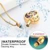 AIWENXI Heart Shape Cremation Jewelry for Ashes Dolphin Ashes Necklaces for Men Women Stainless Steel Memorial Cremation Ashes Holder Pendant Keepsakes Gifts Jewelry view 3