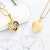 AIWENXI Heart Shape Cremation Jewelry for Ashes Dolphin Ashes Necklaces for Men Women Stainless Steel Memorial Cremation Ashes Holder Pendant Keepsakes Gifts Jewelry view 4