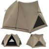 4-6 Person Dome Instant Tent Pop Up Camping Tent with Removable Rainfly Visible Skylight 3 Zippered Mesh Doors & Windows, Carrying Bag, Outdoor Easy Setup Waterproof Tent for Backpacking view 1