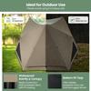 4-6 Person Dome Instant Tent Pop Up Camping Tent with Removable Rainfly Visible Skylight 3 Zippered Mesh Doors & Windows, Carrying Bag, Outdoor Easy Setup Waterproof Tent for Backpacking view 4