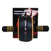 AB Wheel Roller, Exercise Abdominal Wheel Fitness for Gym & Home, Work-out Strength-Training Equipment with Knee Pad, 12"W, Yellow view 3