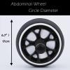 AB Wheel Roller, Exercise Abdominal Wheel Fitness for Gym & Home, Work-out Strength-Training Equipment with Knee Pad, 12"W, Yellow view 4