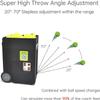 CAJUCA Portable Tennis Ball Machine, Automatic Throwing Machine, Trainer/Thrower/Equipment for Daily Training, Adjustable Throwing Angle view 2
