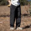 QOAAIE Men's Waterproof Hiking Pants Lightweight Outdoor Straight Leg Rain Pants Loose Fit Quick Drying Lounge Pants (Black,XX-Large) view 2