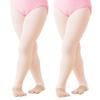 Avrigirl Pink Kids Dance Tights Girl Stirrup Footless Tights Pantyhose for Gymnastics, Cheerleading, School Uniform, Under Dress 60D 2 Packs view 1