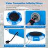 Inflatable Water Trampoline, Floating Lake Trampoline for Adults Portable Bounce Swim Platform for Lake, Pools with Pump and Rope Ladder (12FT Blue) view 4