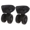 QIXIAMO A89 Luggage Wheels Suitcase Double Row Roller Hardware Repairing Kit Spinner Casters Heavy Duty Wheel 1 Pair Black, 5cm