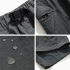QOAAIE Men's Waterproof Hiking Pants Lightweight Outdoor Straight Leg Rain Pants Loose Fit Quick Drying Lounge Pants (Grey,Medium) view 4