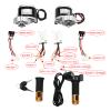 Motor Drive Air Wheel Conversion Kit, 10 Inch 24V 250W Double Wheel Set Wheel Kit With Digital Display Throttle for Electrical Beach Scooter, Small Go-Karts,Senior Mobility Scooters view 2