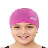 Aegend Fabric Swim Cap, Silicone Waterproof Layer - Breathable Cloth Swimming Cap, Keep Hair Dry with Hight Elasticity for Youth(8-16),2 Sizes to Choose (Pink, Small) view 1