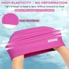 Aegend Fabric Swim Cap, Silicone Waterproof Layer - Breathable Cloth Swimming Cap, Keep Hair Dry with Hight Elasticity for Youth(8-16),2 Sizes to Choose (Pink, Small) view 4