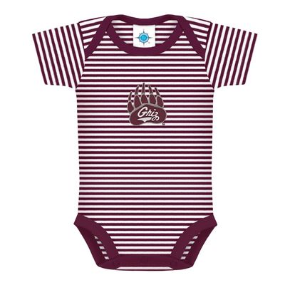 Creative Knitwear College Baby NCAA Infant Striped Bodysuit