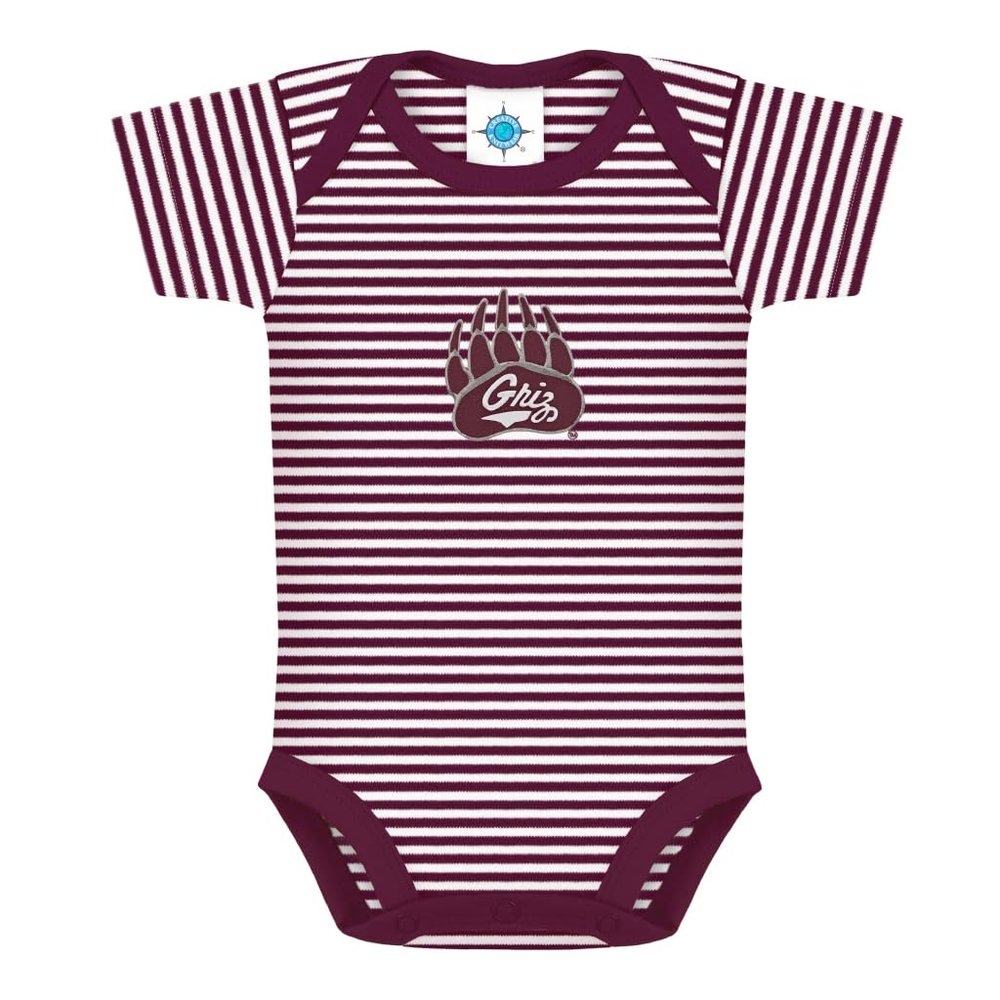 Creative Knitwear College Baby NCAA Infant Striped Bodysuit