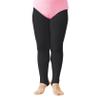 Avrigirl Black Kids Stirrup Tights for Girls Dance, Ultra Soft Ballet Legging Pantyhose for Gymnastics, Cheerleading, Skating, Under Dress, 60D view 1