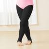 Avrigirl Black Kids Stirrup Tights for Girls Dance, Ultra Soft Ballet Legging Pantyhose for Gymnastics, Cheerleading, Skating, Under Dress, 60D view 2