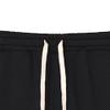 QOAAIE Men's Casual Cotton Shorts Drawstring Elastic Waist Jogger Shorts Athletic Workout Lounge Shorts with Pockets (Black,X-Large) view 3