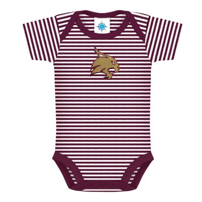 Creative Knitwear College Baby NCAA Infant Striped Bodysuit