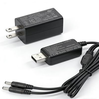 SAVIOR HEAT Charger USB-DC Dual Port Wall Adapter for 7.4V 2200mAh 3000mAh Li-Polymer Battery Heated Gloves Mittens Liners Socks
