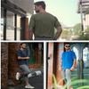 2PCS Men's Plain Round Neck Raglan Sleeve, Dry Fit Breathable Mesh Active Crew Neck T Shirt, Slim Short Sleeve (B,2XL) view 3