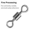 SageSave 100 Pcs Metal Fishing Swivels Copper Barrel Swivels Connector for Fresh and Saltwater Catfish Rigs (9#) view 3