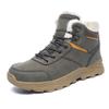 Men's Snow Boots Winter Outdoor Shoes Warm Fur Lined Hiking Waterproof Anti-Slip Lightweight Ankle Booties Green 9 US view 1