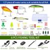 Seenelling 482 Pcs Fishing Tools Kit Fishing Accessories Kit Include Fish Hook Lures Hook Remover Lip Gripper Backpack for Men Women Gifts(Camo) view 3