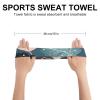 Dwrepo Luxury Cute Leaves Sweatbands Breathable Non Slip Sweat Bnads Moisture Wicking Hairband Workout Running Sports Headband for Men Women view 2