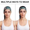 Dwrepo Luxury Cute Leaves Sweatbands Breathable Non Slip Sweat Bnads Moisture Wicking Hairband Workout Running Sports Headband for Men Women view 3